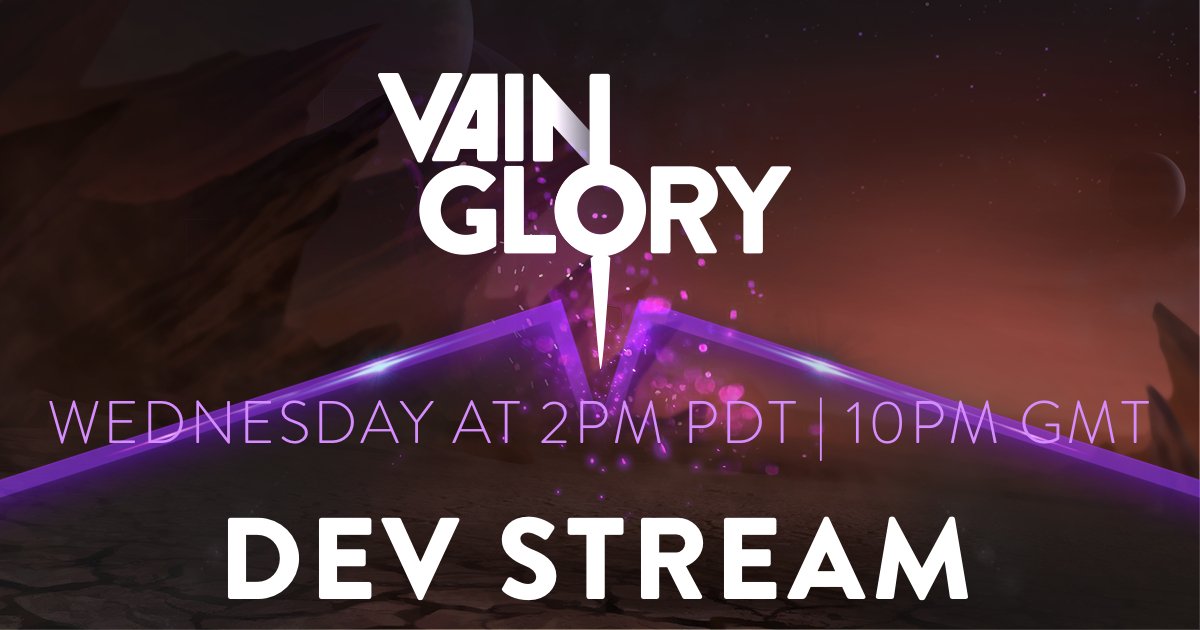 vainglory's tweet image. Send us your #VGQuestion for this week’s Dev Stream to be asked during the Q &amp;amp; A Section!