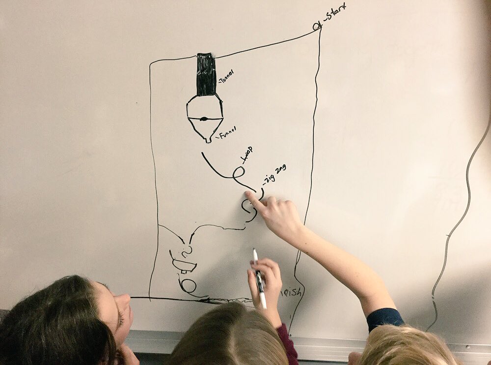 msthiessen45's tweet photo. Designing a paper roller coaster! Collaboration. Engagement. Deeper learning. #badgerpride https://t.co/3jBcpk8iET