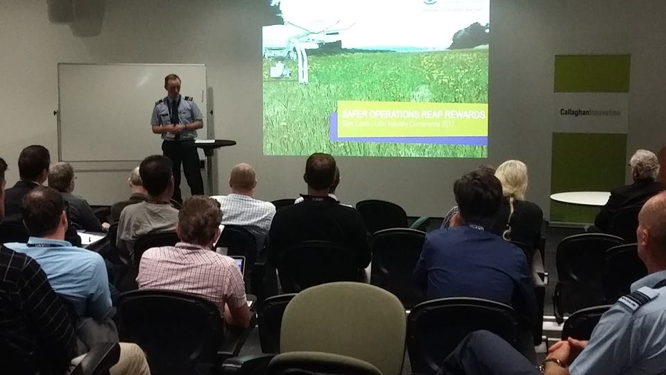 MasseyAviation's tweet photo. Here's some photos from the @MasseyUni RPAS team currently at UAVNZ Conference in Auckland @InfoUavnz #rpas https://t.co/gZJoMNxdKn