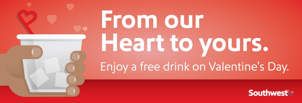SouthwestAir's tweet photo. Flying tomorrow? Have a premium beverage on us! (21+) https://t.co/mFd192Ej4g