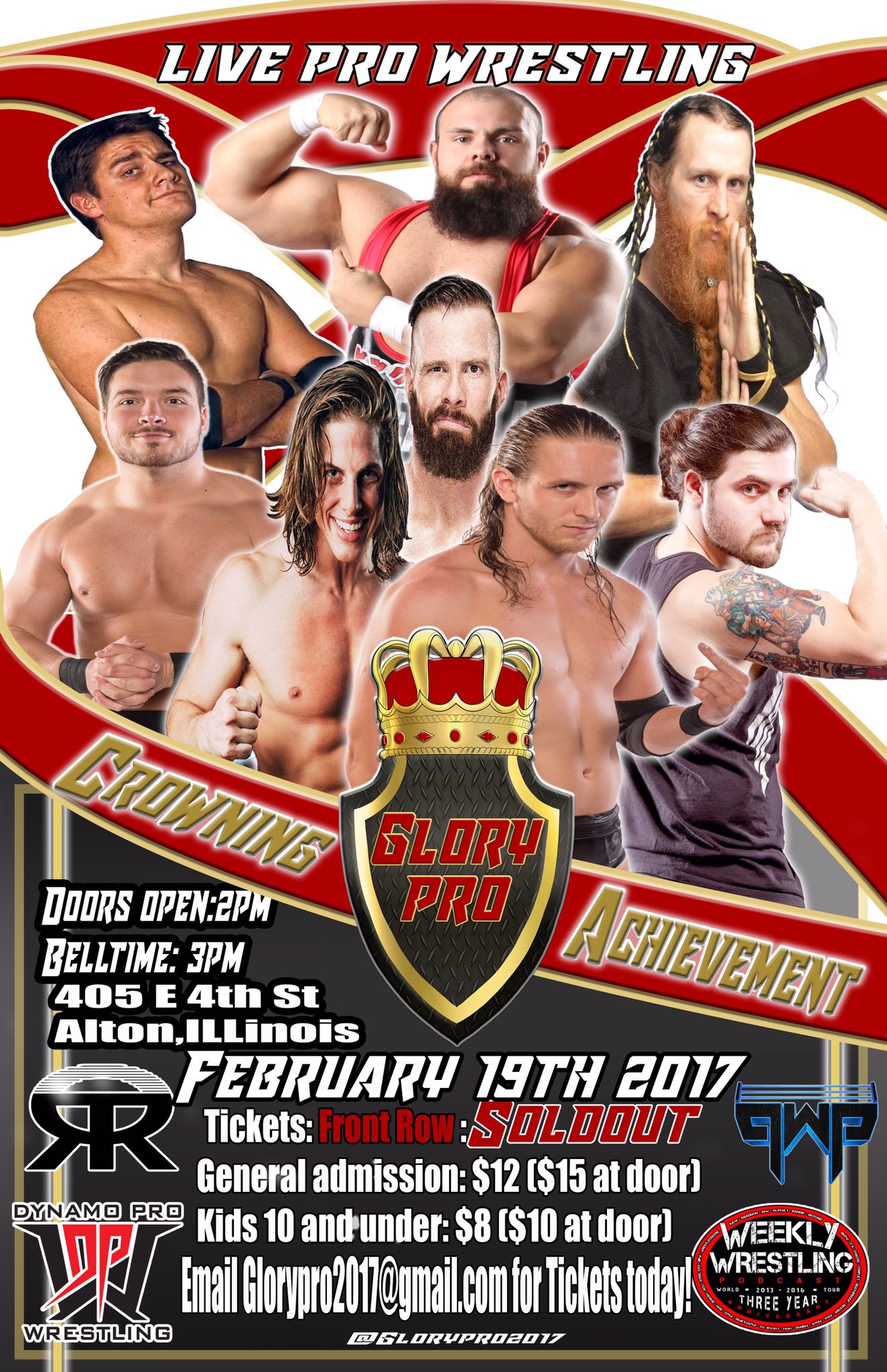Glory Pro Wrestling on Twitter "You have 2 hours left to get your pre