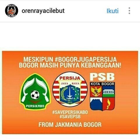 Soleh_Sicikal's tweet photo. #savepersikabo #savepsbbogor #revitalisasistadionpadjajaran #kabomania #bbtropers #suportercerdas #damaiituindah https://t.co/jLnLvhGRlA