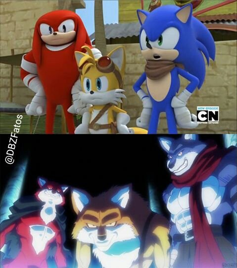 DBZfatos's tweet photo. Os três lutadores do universo 9 de Dragon Ball Super são uma referência ao Sonic e mais dois personagens dos seus jogos. https://t.co/frCGCpqLOB