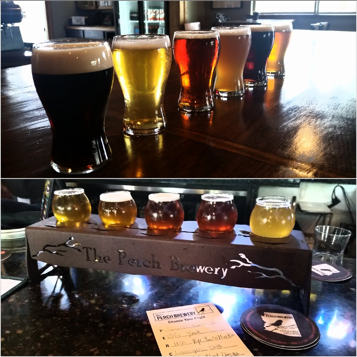 ColorBlindBeer's tweet photo. Enjoyed visiting a handful of breweries for #azbeerweek. @theshopbeerco &amp; @perchbrewery were standouts. Exemplary beer AND service. https://t.co/Ee94kic4Dn