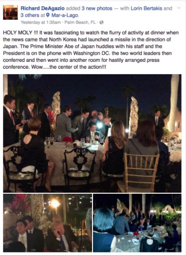 egg_deplorable's tweet photo. This is insane. This is our President conducting a national security incident in front of private club members? #MAGA #SECUREROOM https://t.co/UbQzo7rAZH