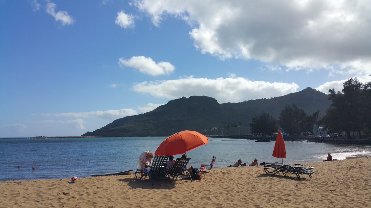 On Hawaiian time now!