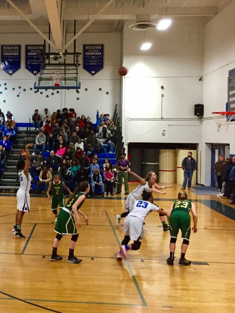 Middletown wins a close one over FDR 43-39. T. Tomlinson had a monster game with a double double 25 pts and 13 rebs. And 3 blocks.