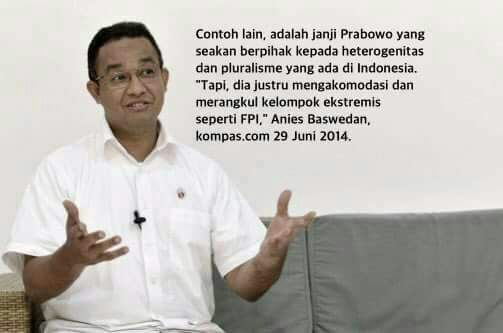 2014, Anies gunakan FPI unt menyerang Prabowo, sekarang gunakan FPI unt memenangkan dirinya 😱👎👎👎