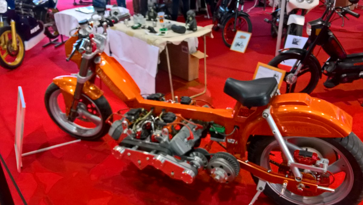 Salon du 2 roues lyon ! 103 diabolique #moped #mobylette  #mbk #51 #103 #Polini #Malossi