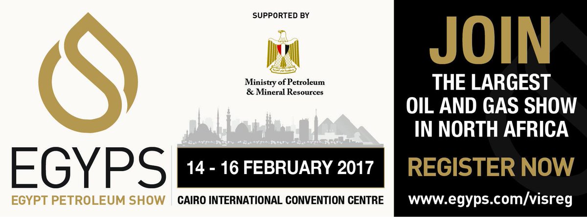 FullMost's tweet photo. EGYPS 2017 - Egypt Petroleum Show just started! 
14 - 16 February 2017
@ Cairo International Convention Centre
https://t.co/RFxqQ3KgIV https://t.co/jrY2dfuDWr