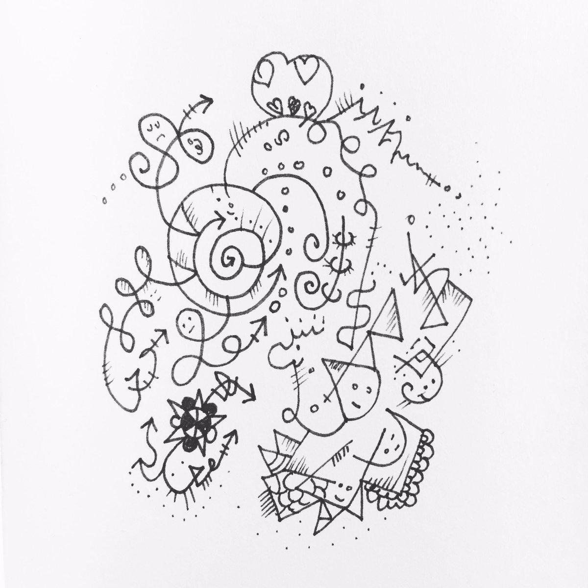 DecyDesign's tweet image. Chaotic life... #illustration #valentine #doodle #sketch #pencil #Pencildrawing #drawing #gallery