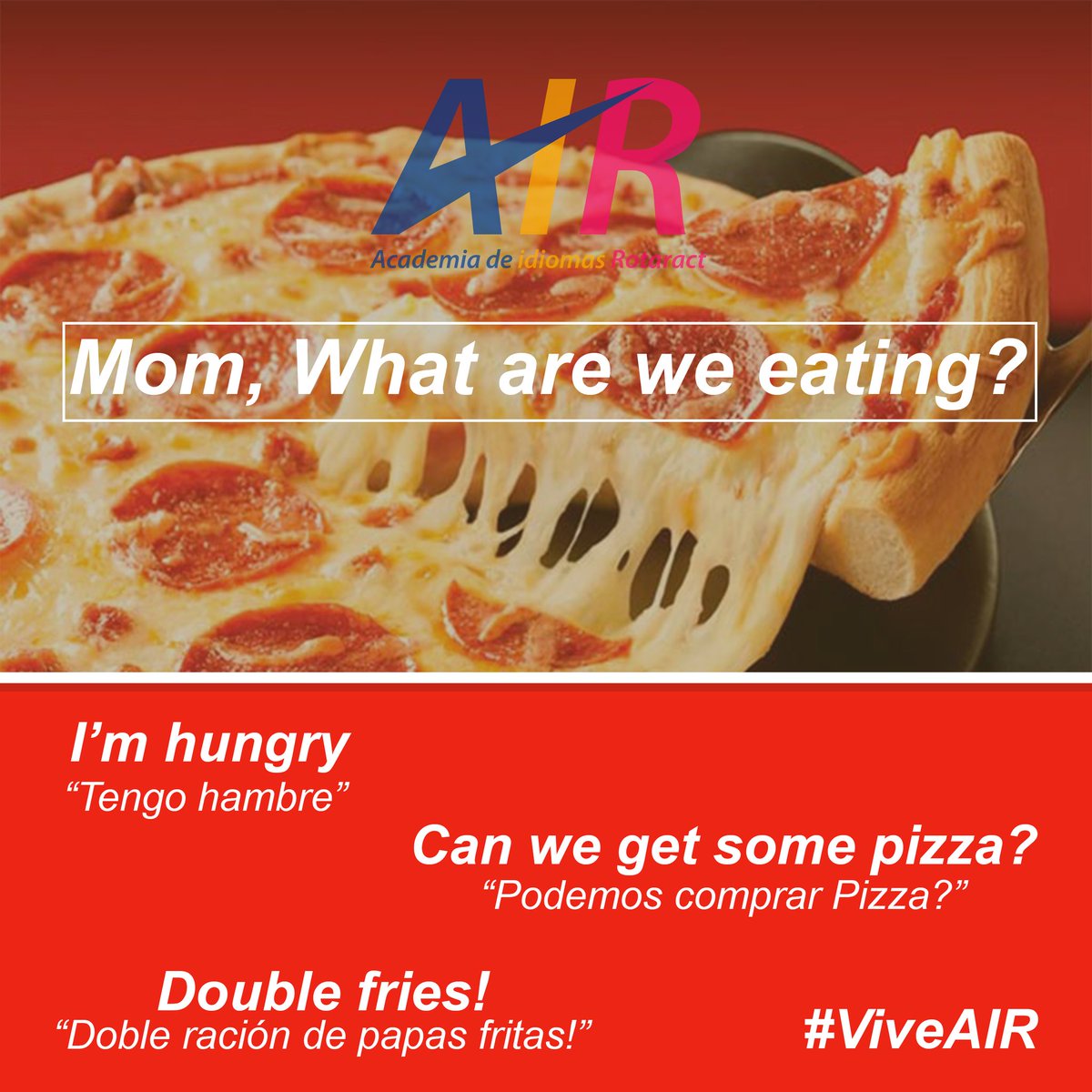 ¡No tienes excusa! Ya no puedes pasar hambre en ningún lugar del mundo #ViveAIR #SienteElSabor 😂😉