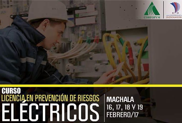 corfopym's tweet photo. En Machala 
Licencia en Prevencion de Riesgos Electricos $350 Dolares https://t.co/etKcpweeJ4