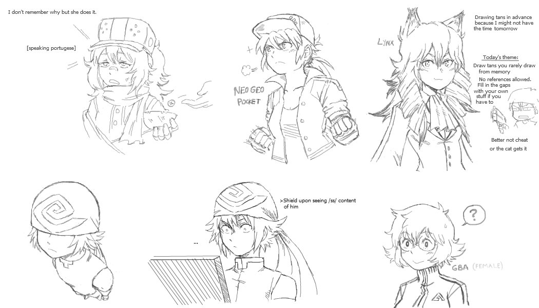 Some -tan doodles. 
