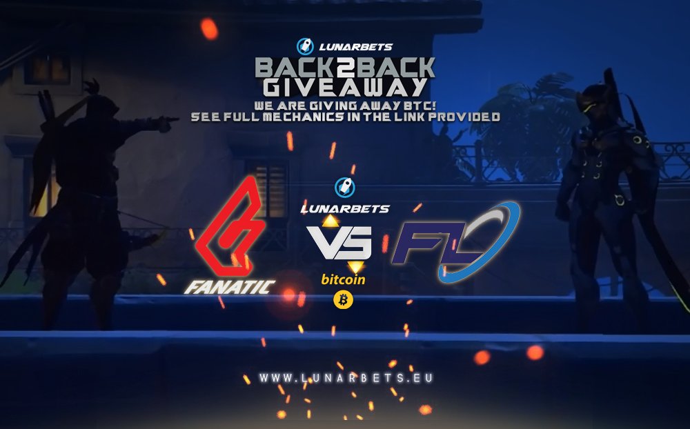 Lunarbets's tweet photo. #overwatch #OGNOverwatch
#FlashLux vs #fnatic
Best Odds https://t.co/gnwLQVcwre
Lunarbets Event FreeBTC https://t.co/Bmr6mv3hgX https://t.co/Fyd0y2aElr