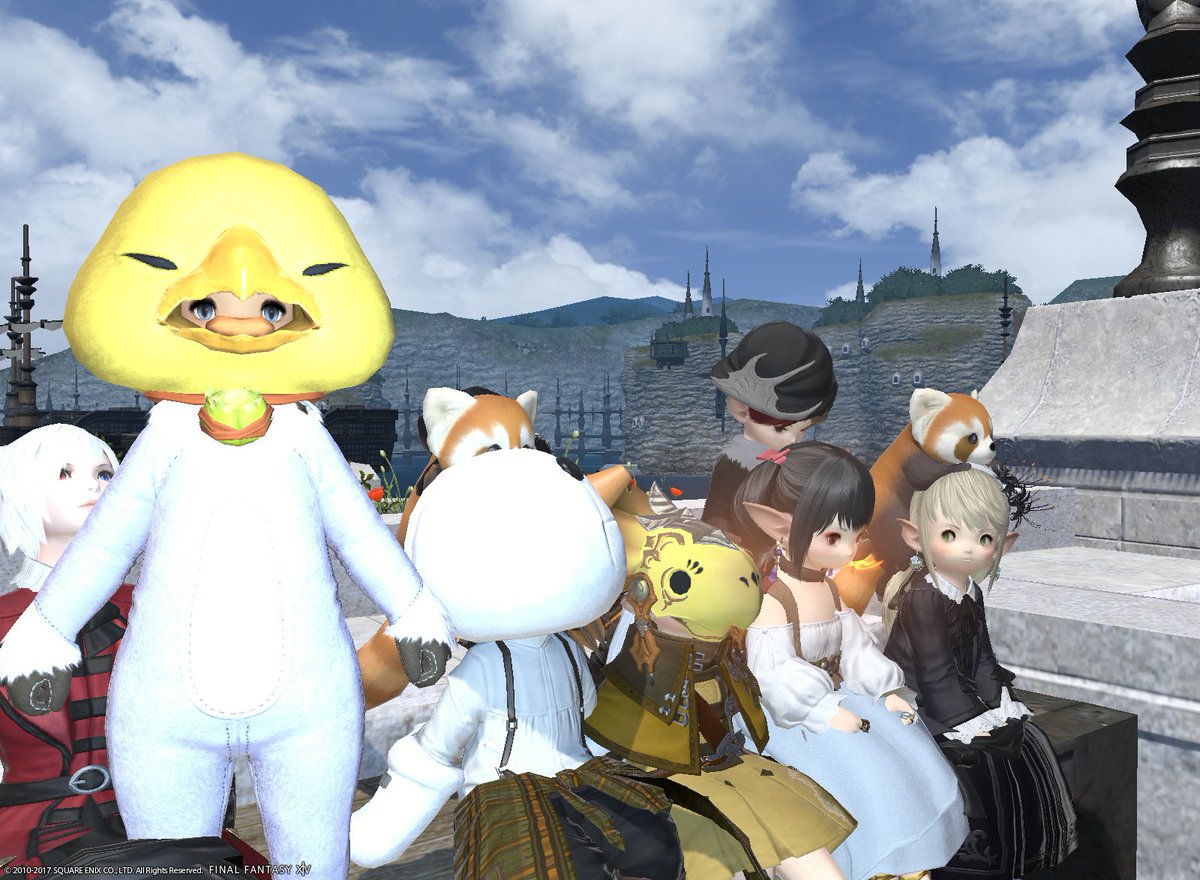 ねこくま 電書ブロガー ｪ でぶチョコボヘッドから見えるララフェルのつぶらな瞳 Ff14