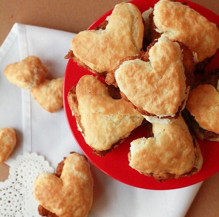 cfaleevista's tweet photo. Start your #ValentinesDay off right with heart shaped biscuits for breakfast ❤️ https://t.co/8tcCJdGabs