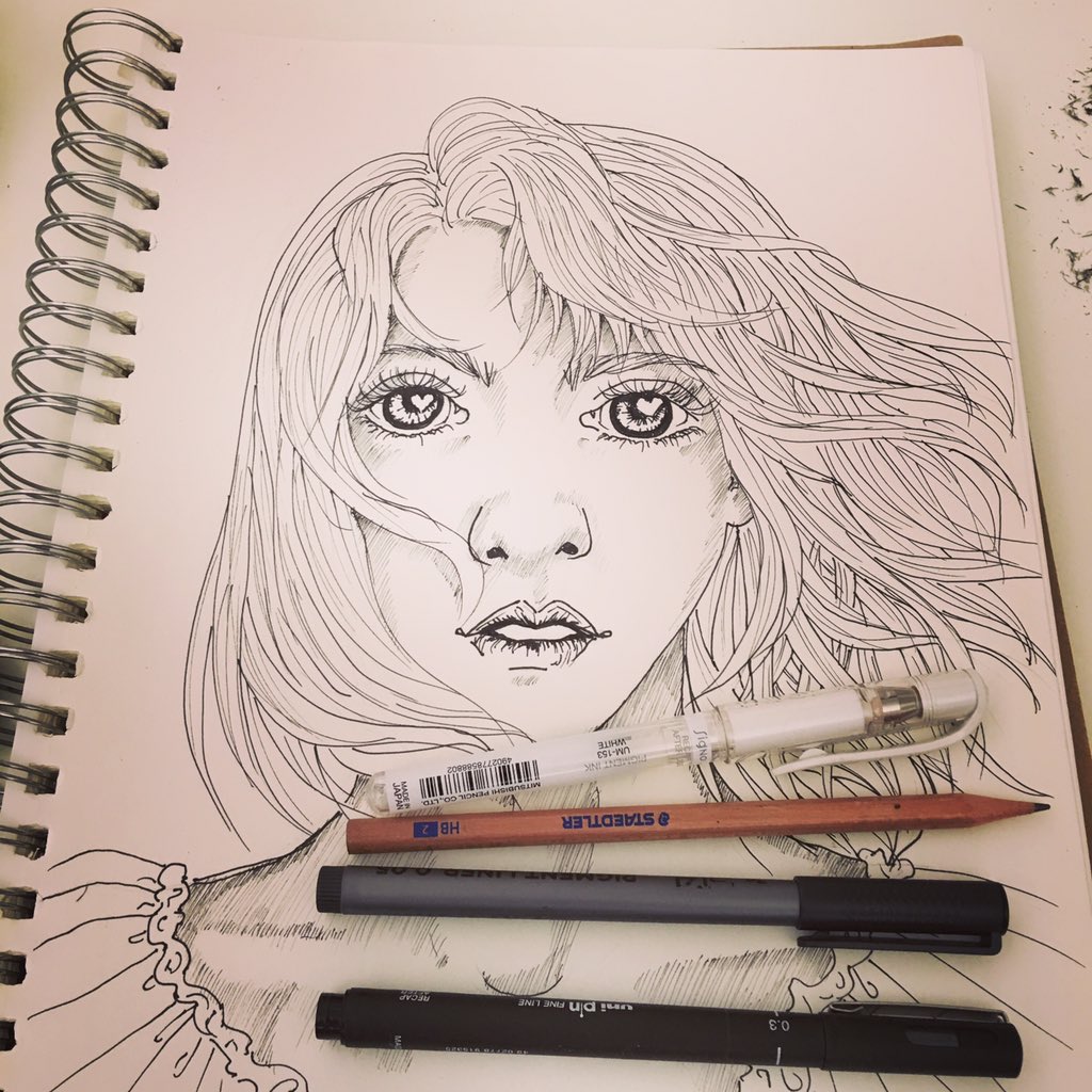 alasmum's tweet photo. #hospital #doesntstopme #drawing #sketching #working #doodling #artwork #myart #ink #willbecoloured #ValentinesDay #heartsart #heatsday https://t.co/RLNpnO9vqo