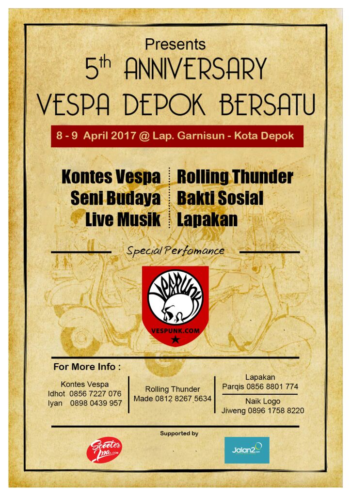 VespaCinere's tweet photo. kuyyy.....
sampai ketemu di acara yak...

#vespadepokbersatu https://t.co/K7o0E4AsAX