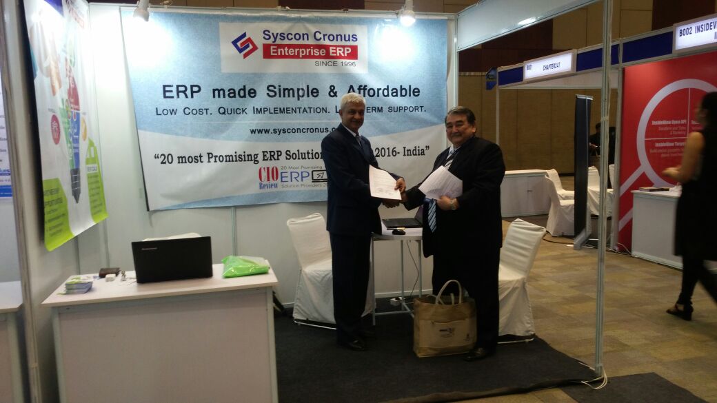 syscon_cronus's tweet photo. Thank You #Indiasoft for facilitating a global platform for our business to exchange ideas and explore opportunities. #Indiasoft2017 https://t.co/qMEcU9bfRm