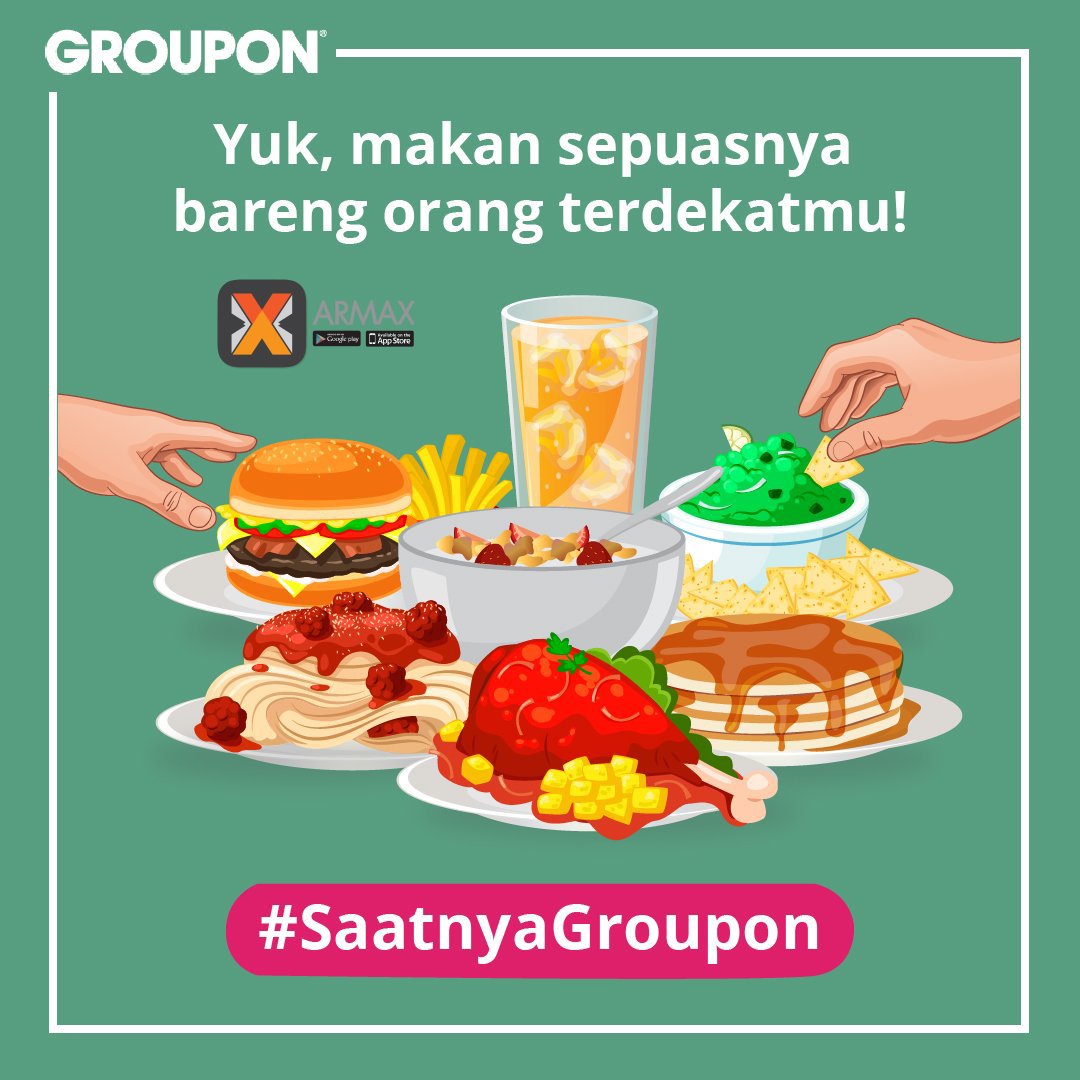 armaxid's tweet photo. Scan Logo Groupon Dengan Aplikasi Armax. Rasakan Experience Augmented Reality nya. Download Aplikasi Armax di: https://t.co/cLw6I78HFP https://t.co/ntKluaV7kf