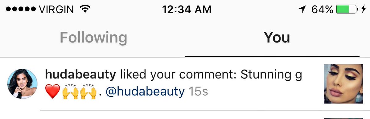 88_h's tweet photo. When the queen likes your comment... made my night love. I love you so much you inspire me in so many ways..😘❤🙏🏻🙏🏻@hudabeauty love love youu https://t.co/6Fw7radcPG