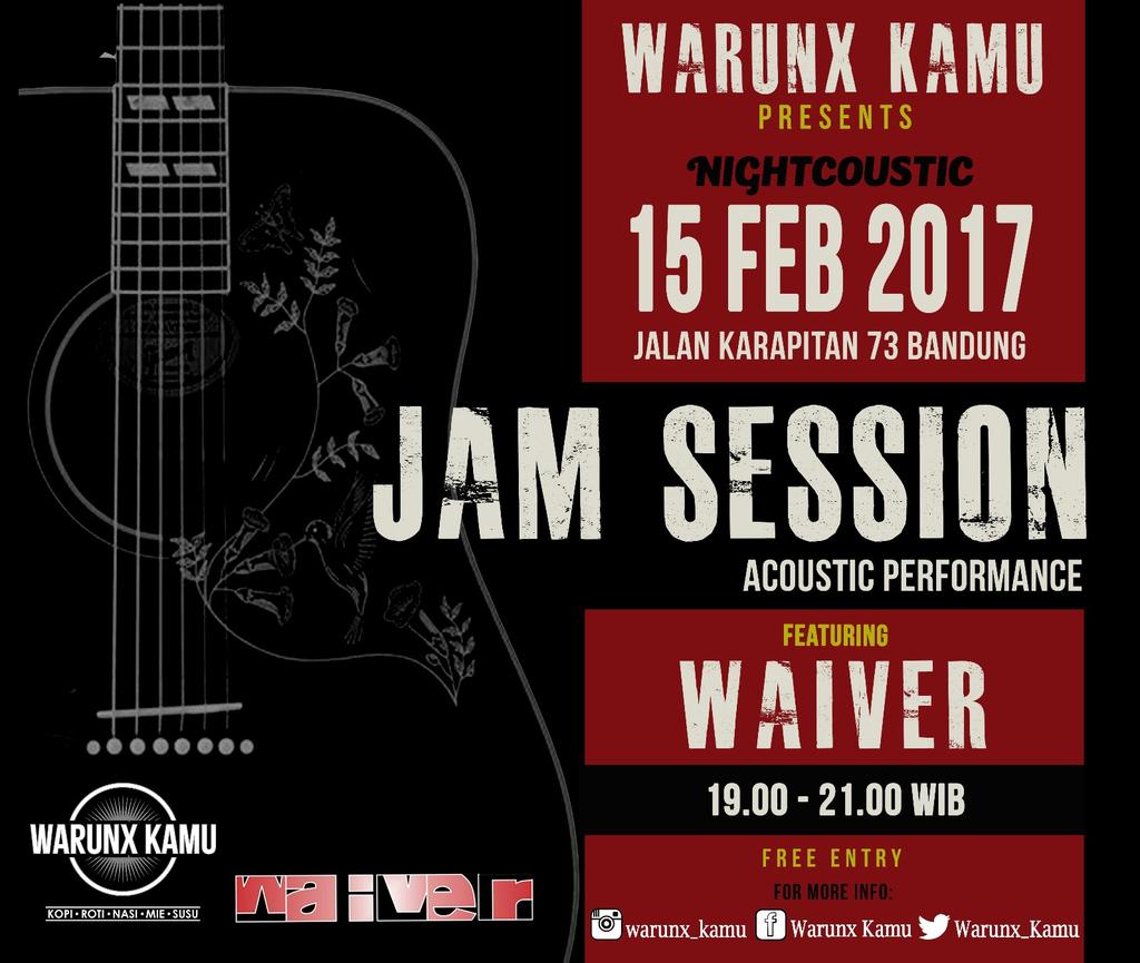 WaiverBand's tweet photo. Merapat yu bro... Kongkow sambil #gigitaran bareng kita di cafe Warunx Kamu. https://t.co/Ks8ayfe231