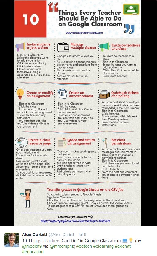 SimpleCEO's tweet image. New to Google classroom?  Great ideas here: buff.ly/2jTivpj