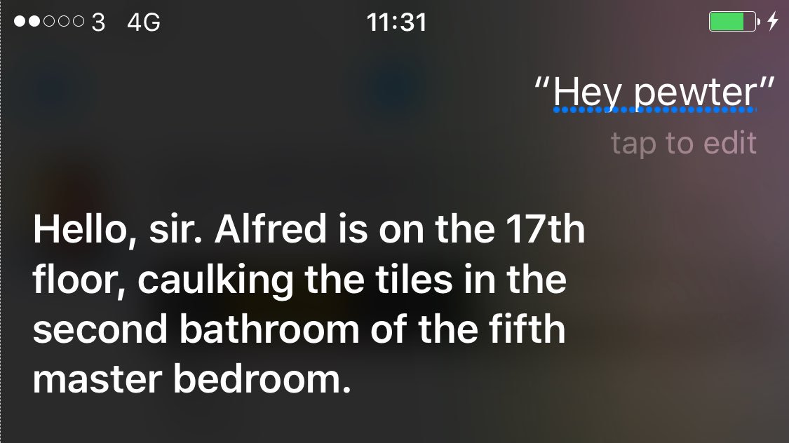 lewisjohnn's tweet photo. PSA 2: if you say 'Hey puter' to Siri it responds with this #LEGOBatmanMovie #heyputer https://t.co/cAFuIwurke