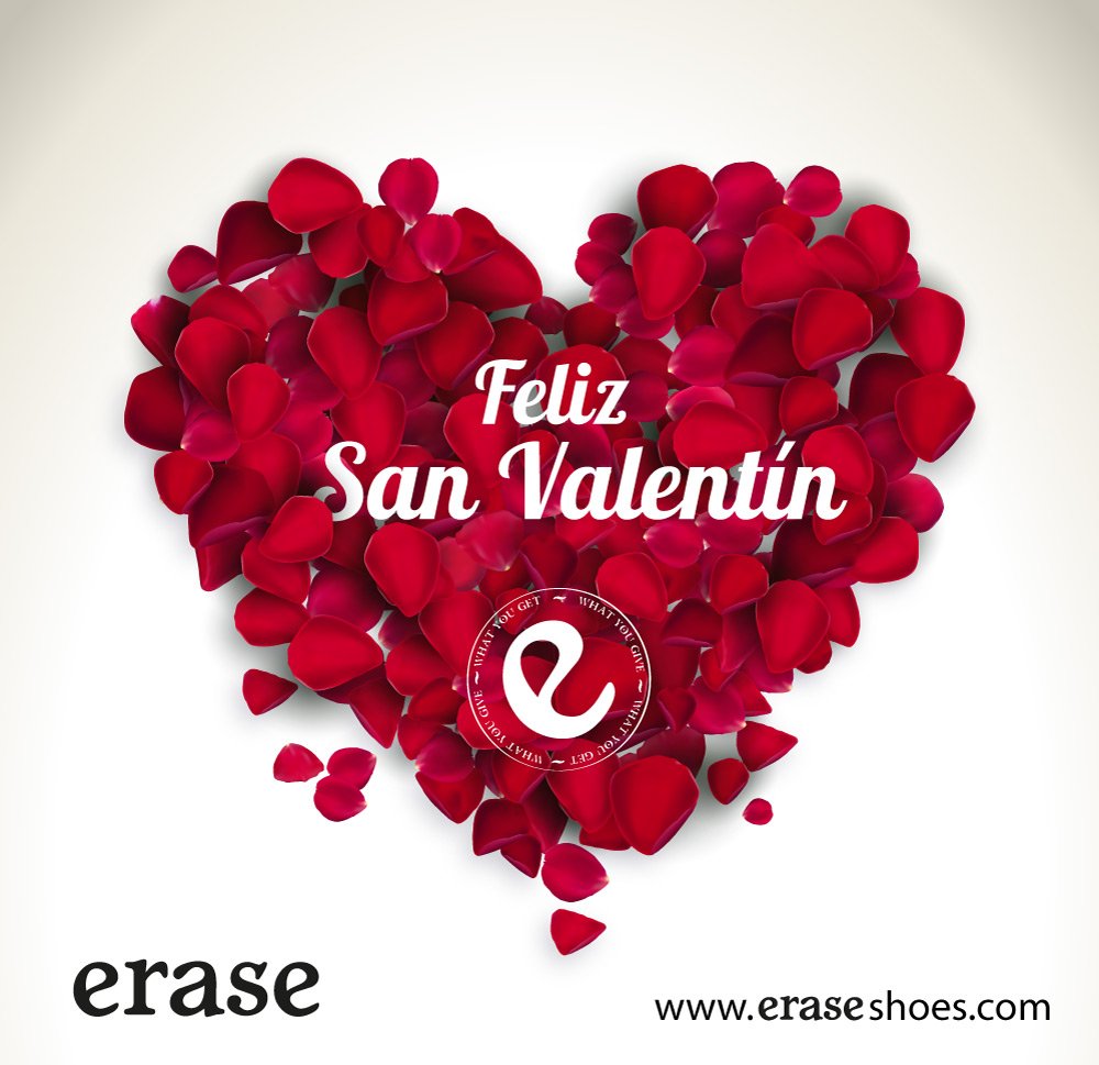 EraseShoes's tweet photo. Feliz Día de San Valentín. Que cupido os fleche de amor de la cabeza a los pies. https://t.co/9ojaeBXxwZ