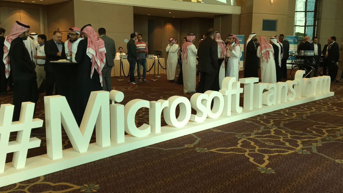 ctelecoms_ksa's tweet image. #Microsoft_Transform attendees!