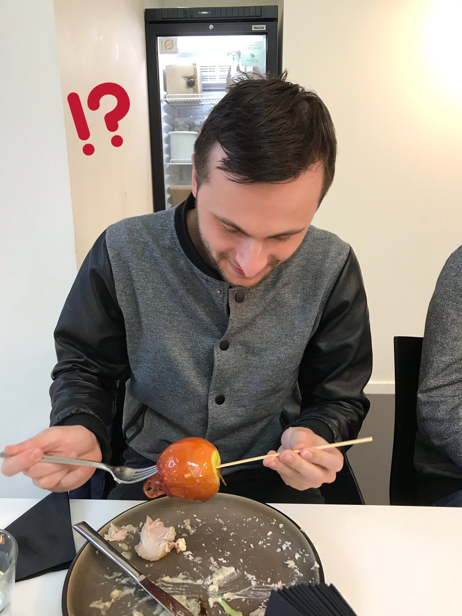 Cristian knows how to run advanced data queries, but how you eat a glazed apple is apparently still a big mystery to him.. 🍎