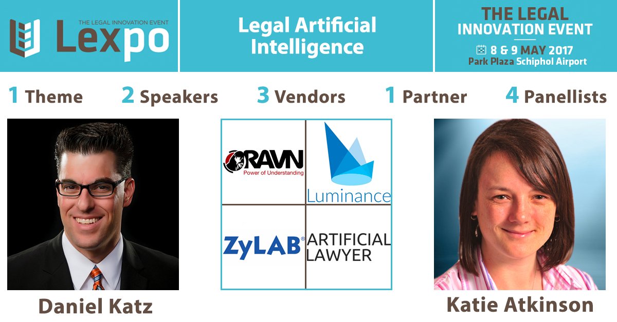 Artificial Intelligence voor de #advocatuur? Op #Lexpo17 alles over de ‘myths &amp; magic’ - bit.ly/2gNRYew

#LegalAI #Legaltech