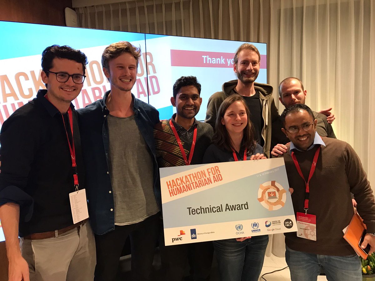 annehako's tweet photo. Team #Botcast received the award for a chatbot from G-Workspace https://t.co/78wuNbyX7W #hackingaid https://t.co/cad8r1bb9g