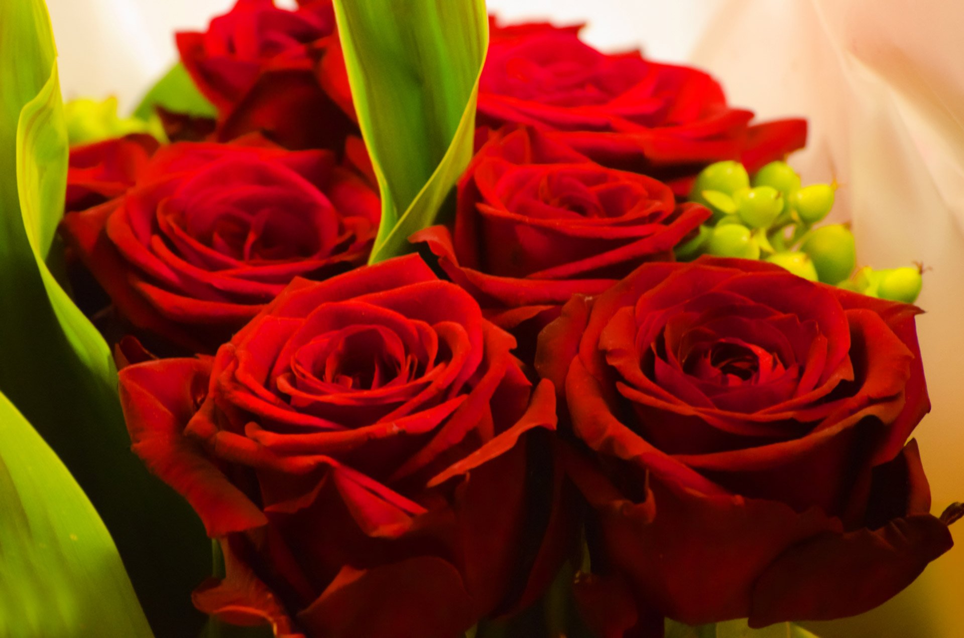 Happy Wedding Anniversary Red Flowers