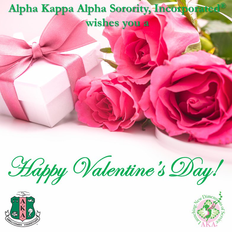 akasorority1908's tweet photo. Alpha Kappa Alpha Sorority, Incorporated wishes you a Valentine's Day filled with joy, kindness, and lots of love! #AKA1908 https://t.co/sgyYKgk77M