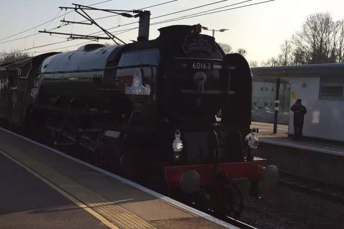 peterboroughtel's tweet photo. VIDEO: #Tornado locomotive steams through #Peterborough - watch it again here - https://t.co/1I7DpGb87q #steam #Cambridgeshire #CMBLive https://t.co/gZxfGd1Klo
