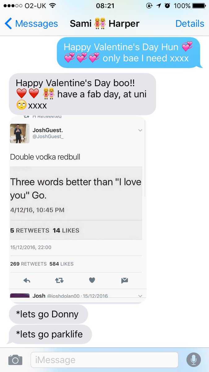 B_Kitwood's tweet photo. Cute morning texts from bae @SamiHarper 👭💞😂 https://t.co/PjL8a4kIqP