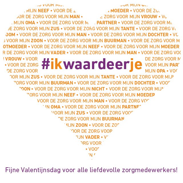 Wij wensen ook alle zorgmedewerkers een fijne #valentijnsdag! Jullie werken vanuit jullie ♡,dat wordt gewaardeerd! #ikwaardeerje #♡
