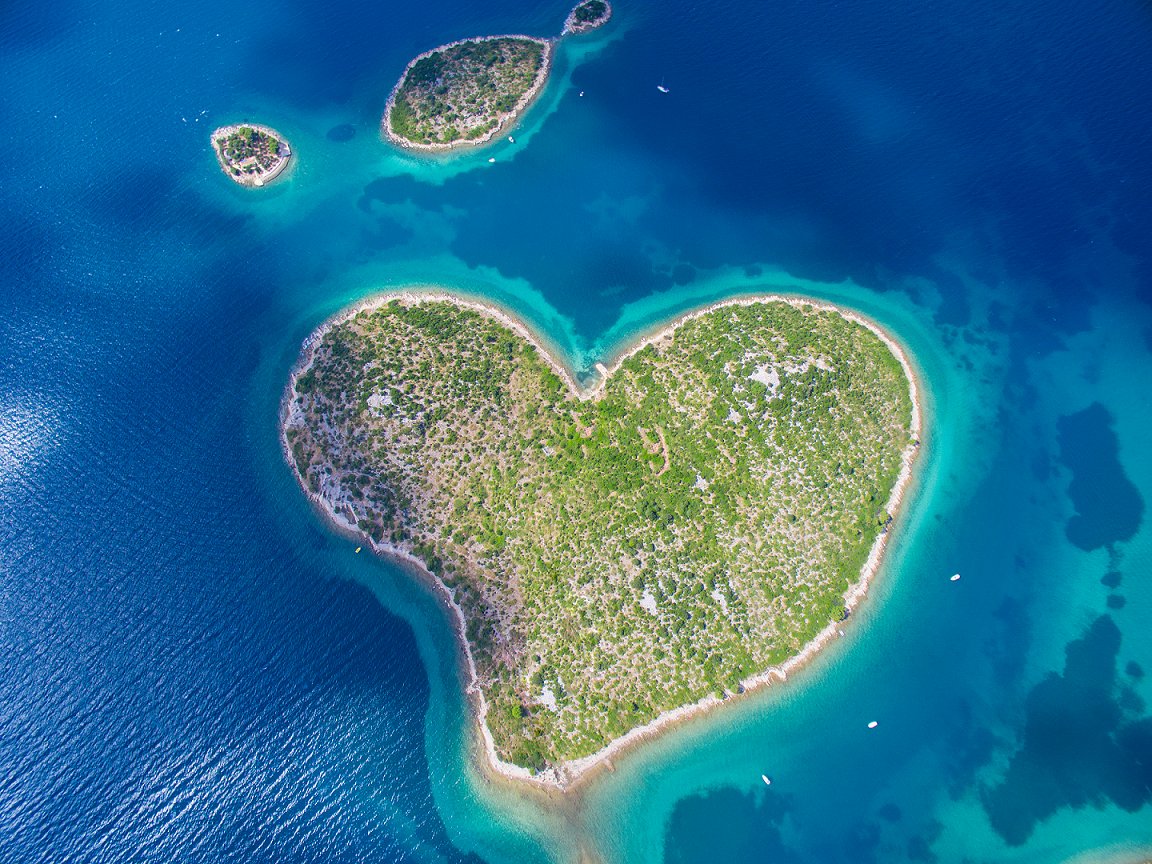 Galešnjak, oftewel het eiland van de liefde! <3 #valentijn #liefde #kroatië