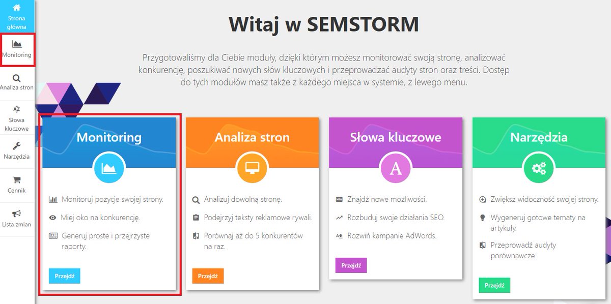 semstormtool's tweet image. Sprawdź, czy wiesz, jak dodać stronę do monitoringu SEMSTORM! -&amp;gt; bit.ly/2l3dWtm #seo #sem #semstorm #monitoring