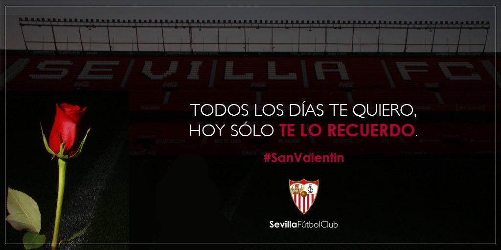 SevillaFC's tweet image. ❤ Feliz #SanValentin ❤