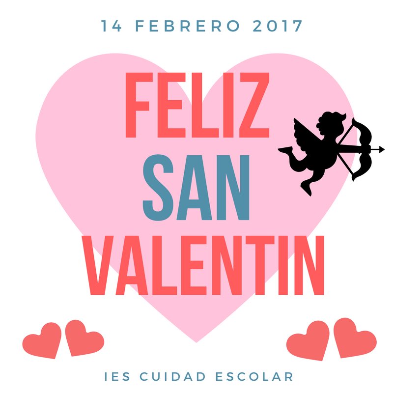 luciasfmd1's tweet photo. Happy Valentines day 💕 #iesciudadescolar #gvec #MarketingDigital #HappyValentinesDay2017 https://t.co/vbCXcKVSCo