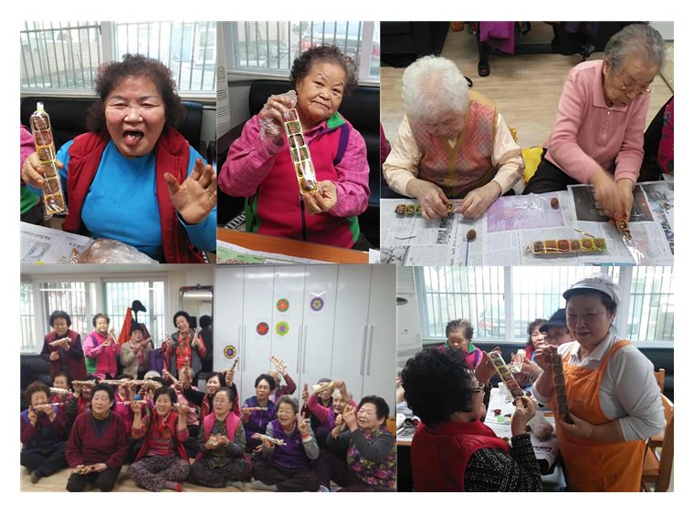 지역복지활성화사업으로 발렌타인데이를 맞아 초코렛을 만들었습니다. 건강을 생각해 다크와 화이트 초코렛, 견과류, 이쁜 장식들을 활용해서 선물해도 손색없는 멋진 작품을 만들었습니다. 매달 만들어가는 작품의 수만큼 어르신과의 관계도 돈독해지기를 바랍니다^^