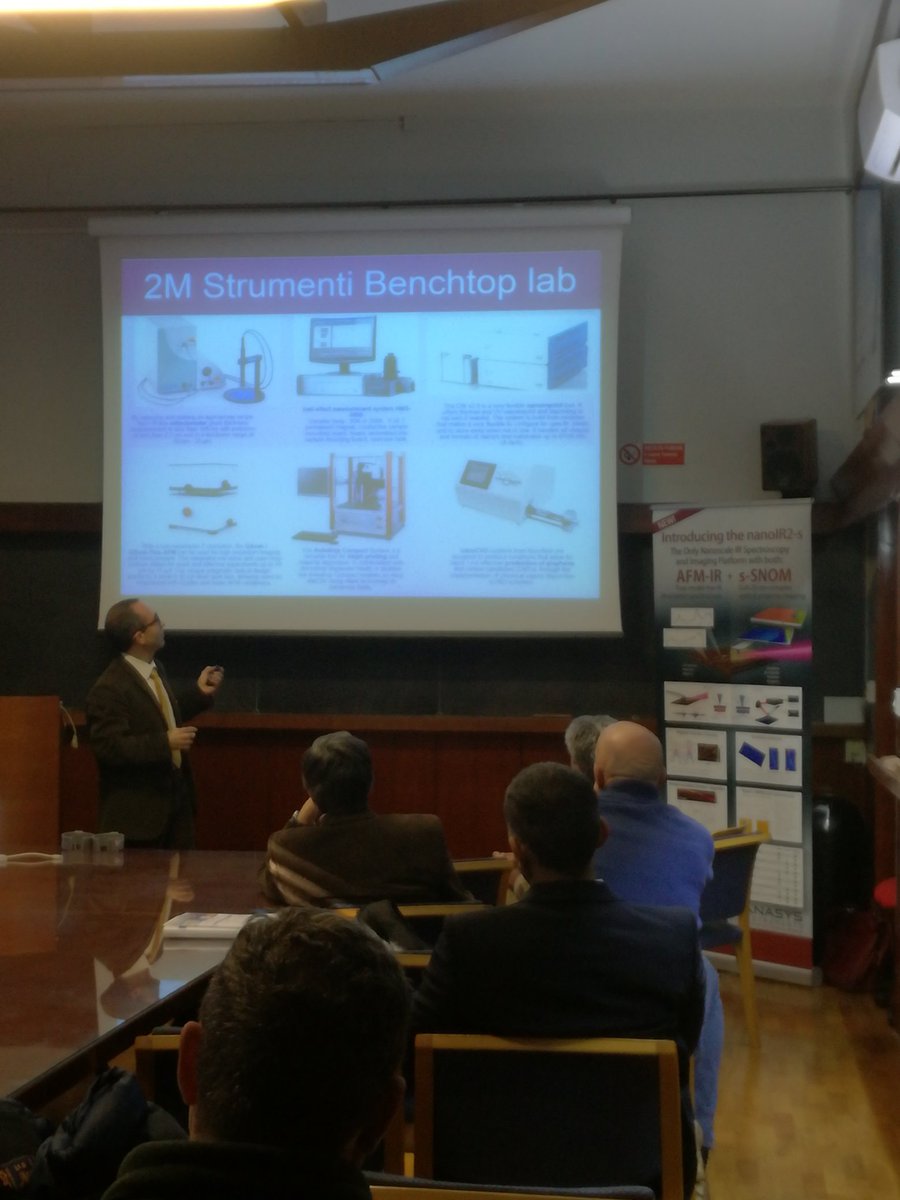 2MStrumenti's tweet photo. AFM-IR Workshop - Discovering nanoscale IR spectroscopy in Rome!  @RafafeleM @AnasysInst #nanoIR #spectroscopy #AFM https://t.co/H9G5knJpAO