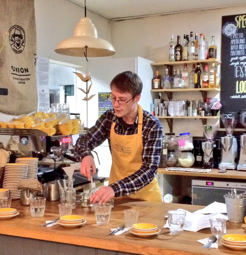 Wishing <a href="/BaristaJamesN/">James Nicholas</a> and @DomOrmsby the best for today as they represent Mettricks &amp; Southampton at #UKBC. Good luck to @barista_will too