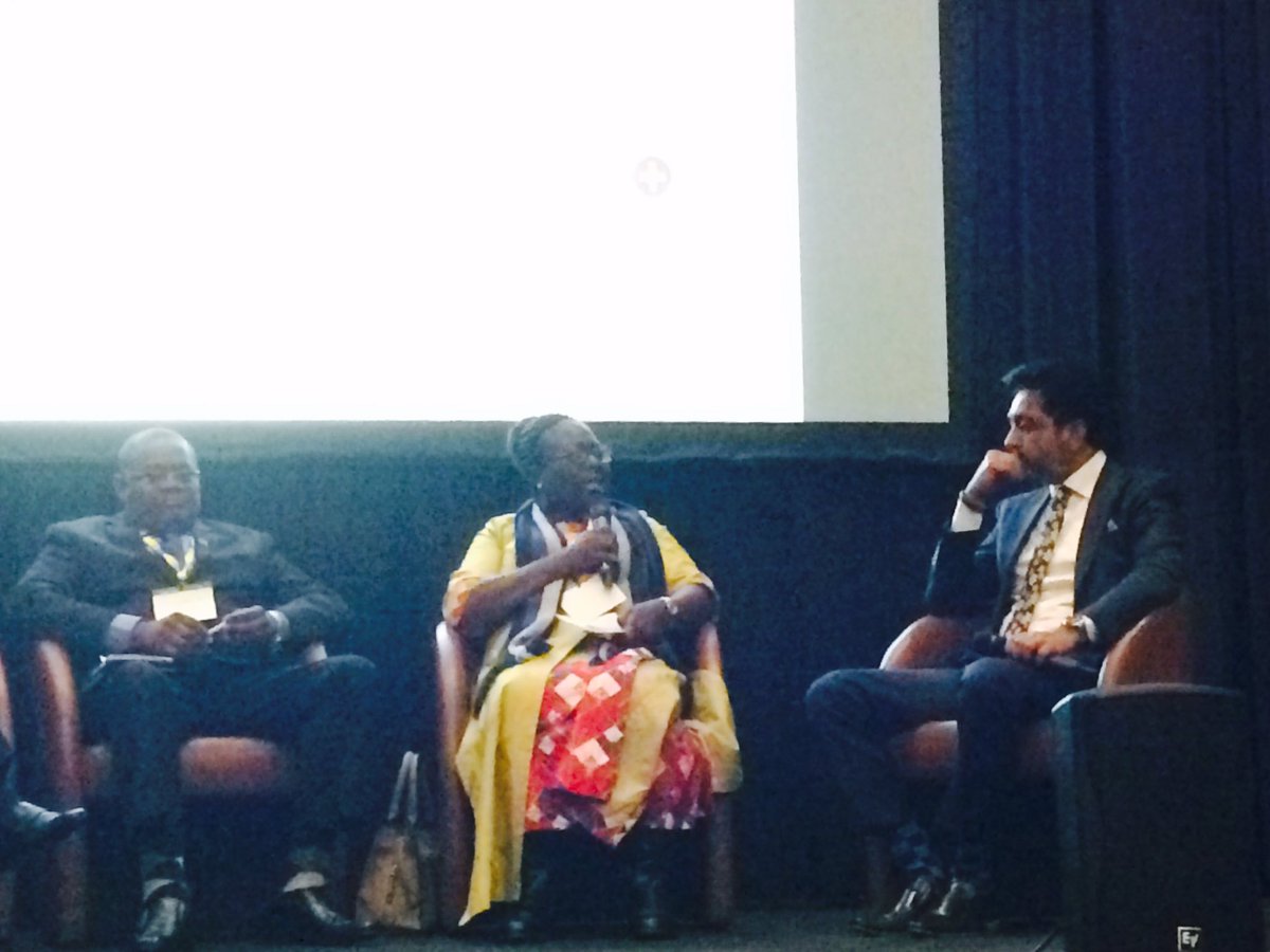 GlobalEHF's tweet photo. Dr Esther Ogara highlights need for collaboration btwn private sector (inc.ICT) to create ownership within the health sector @africa_health1 https://t.co/YFvCc6KT8p