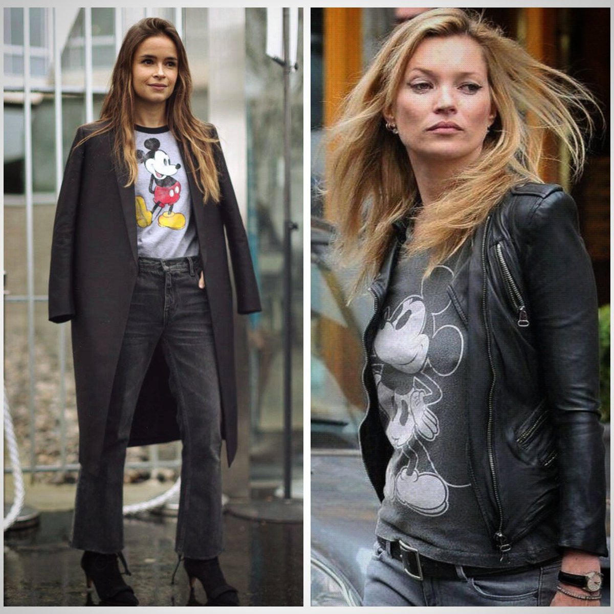 No sabes q ponerte:Sale outfit total back + T-shirt vintage de Mickey p/descontracturar un outfit q de otra manera se veria aburrido! 
AS.-