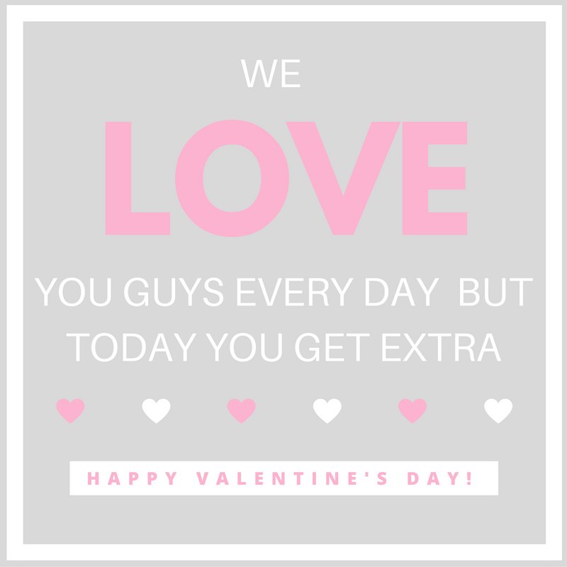 SweetSquared's tweet image. Happy Valentine's Day - we love, love, LOVE our customers! #happyvalentinesday