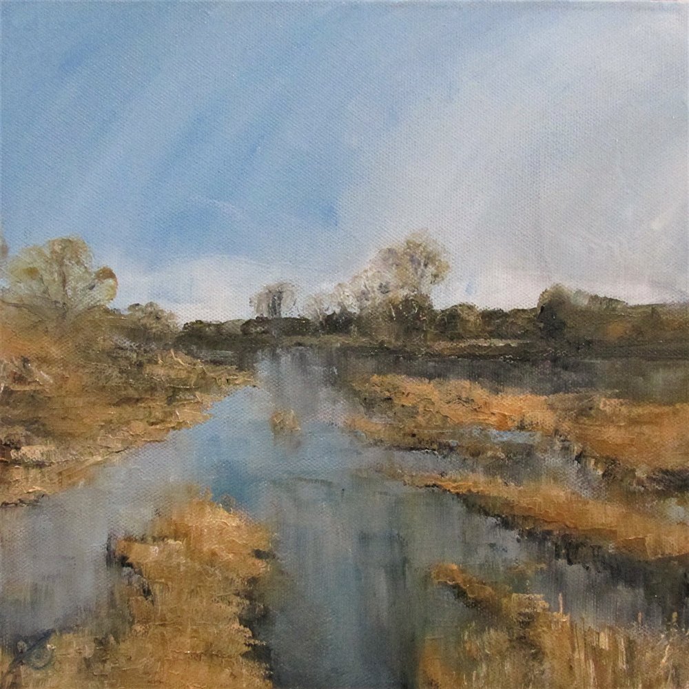 StudioBristle's tweet photo. 'The Stour at Longham' by Paul Bennell https://t.co/VUclfrbHts Fabulous #oilpaining created with a knife https://t.co/ZIlHxgPfDP
